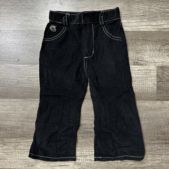 Knuckleheads Black Thin Cords With Cream Stitching - Picture 1 of 6